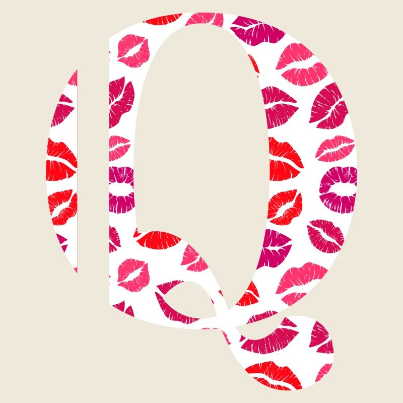 Letter q kisses