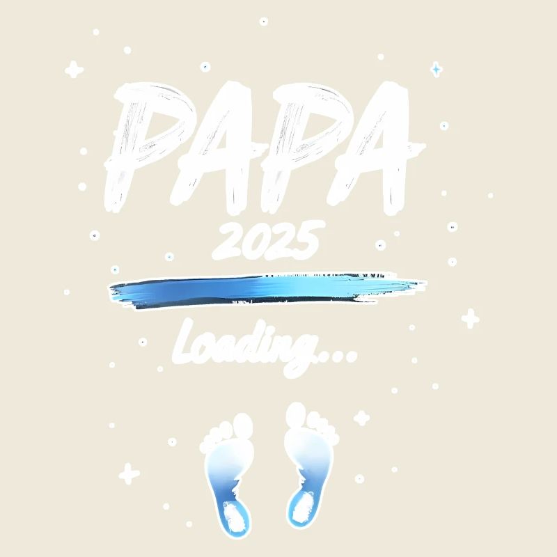Papa 2025 Loading für Väter Geschenk