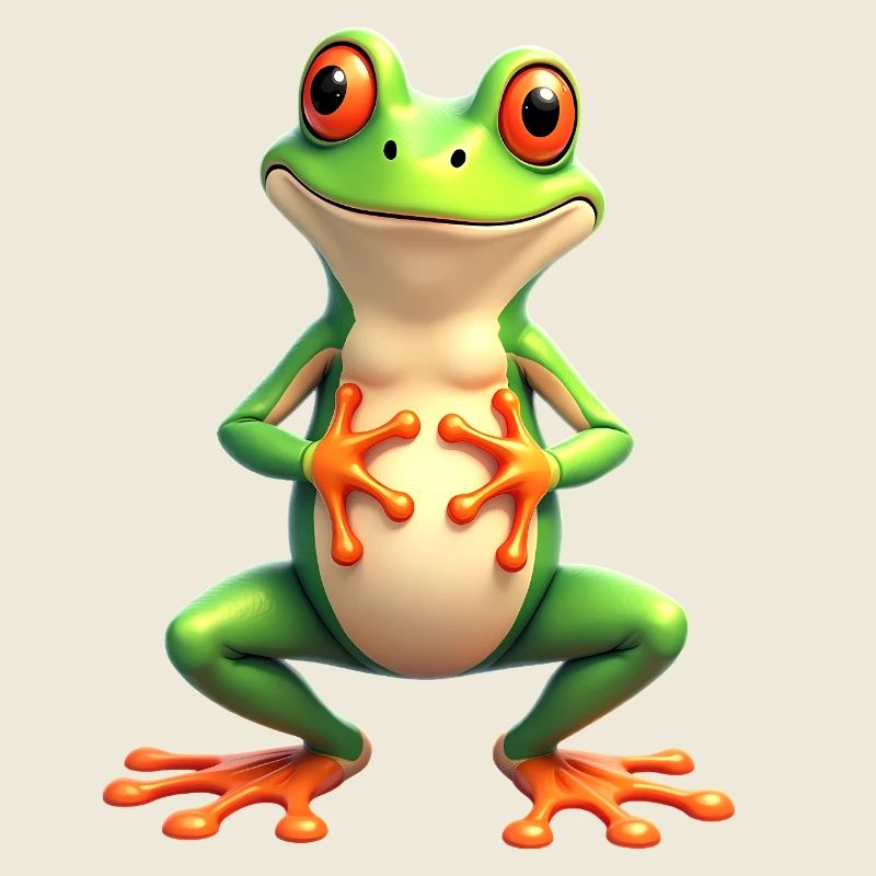 frog funny tree frog red-eyed tree frog