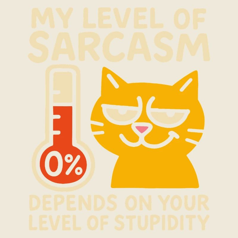 Sassy Cat Sarcasme T-shirt graphique