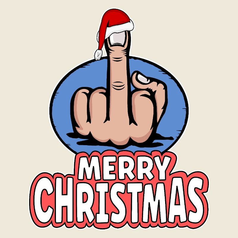 Joyeux Noël Majeur Doigt puant