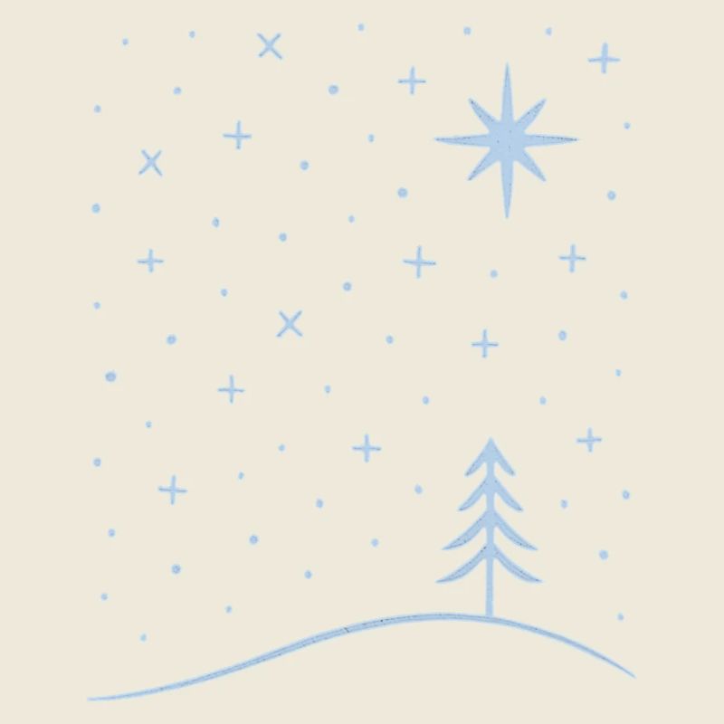 polar tree snowflakes