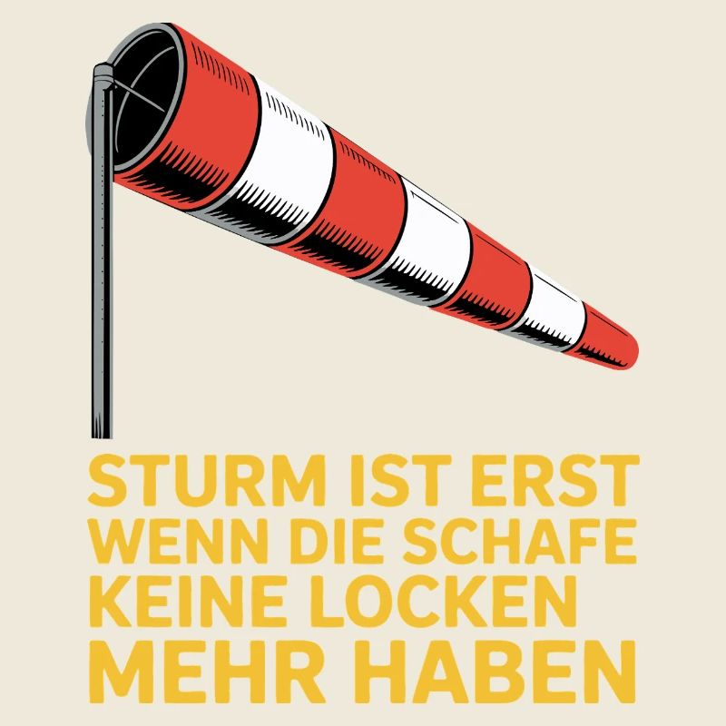 Storm text with windsock