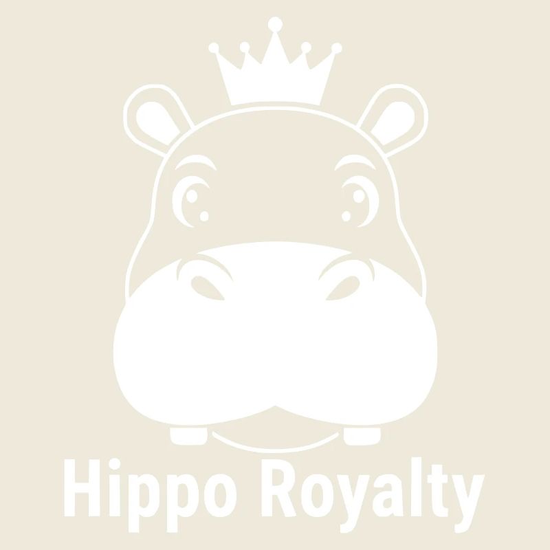 Hippo Royalty Nilpferd König Spruch