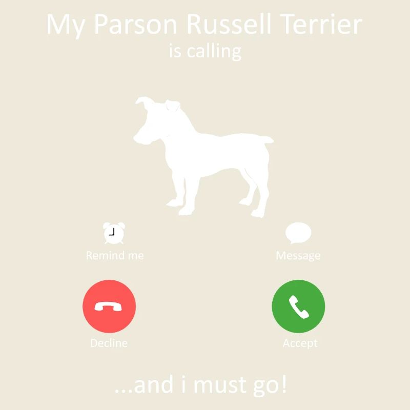 Le pasteur Russell Terrier appelle le chien drôle