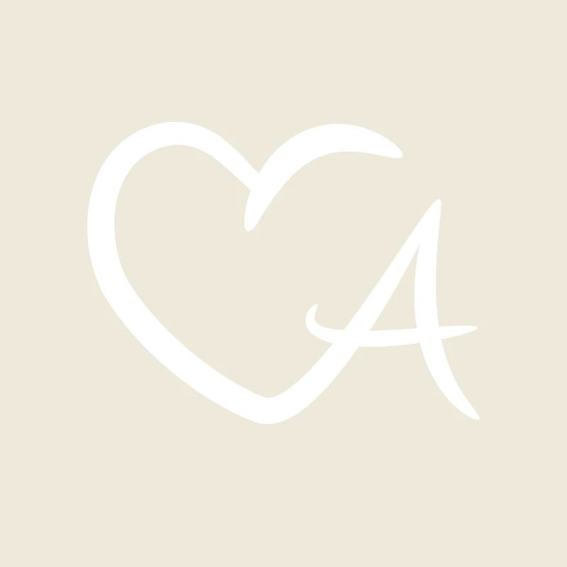 Heart letter A