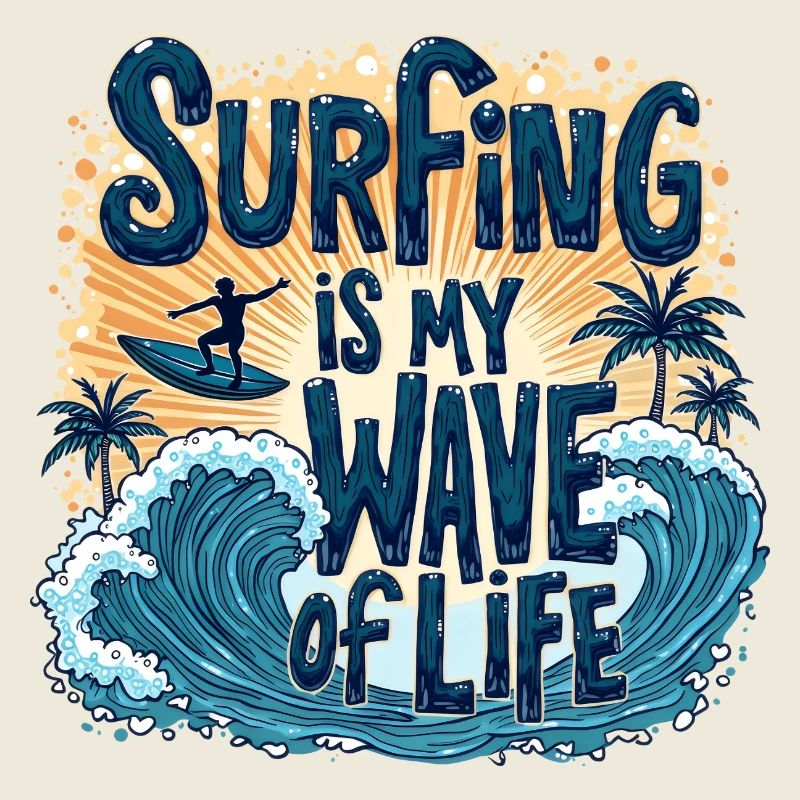 Surfing is My Wave of Life – Surfer & Ocean
