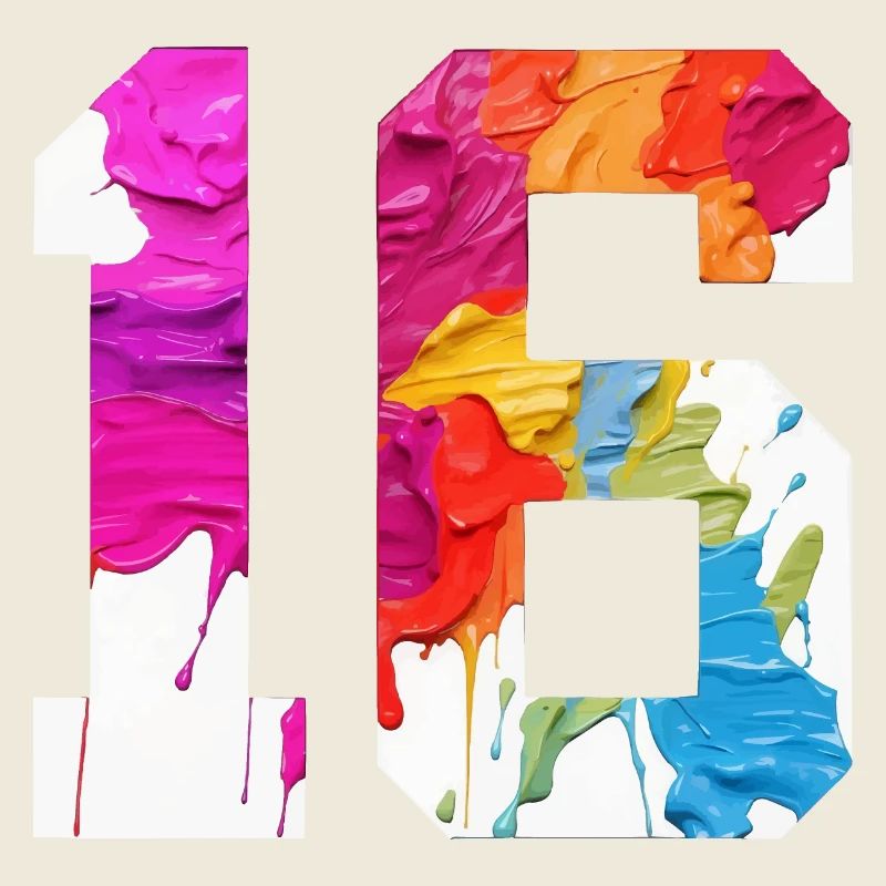 NUMÉRO COLORÉ 16 COLORÉ 16E ANNIVERSAIRE