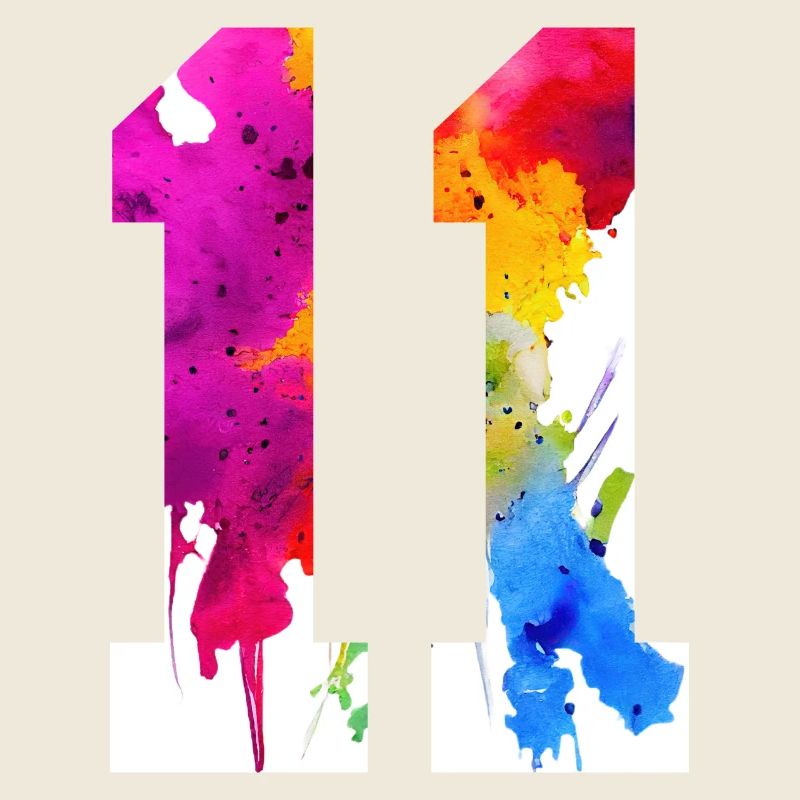 NUMMER 11 JAHRE ALT 11. GEBURTSTAG