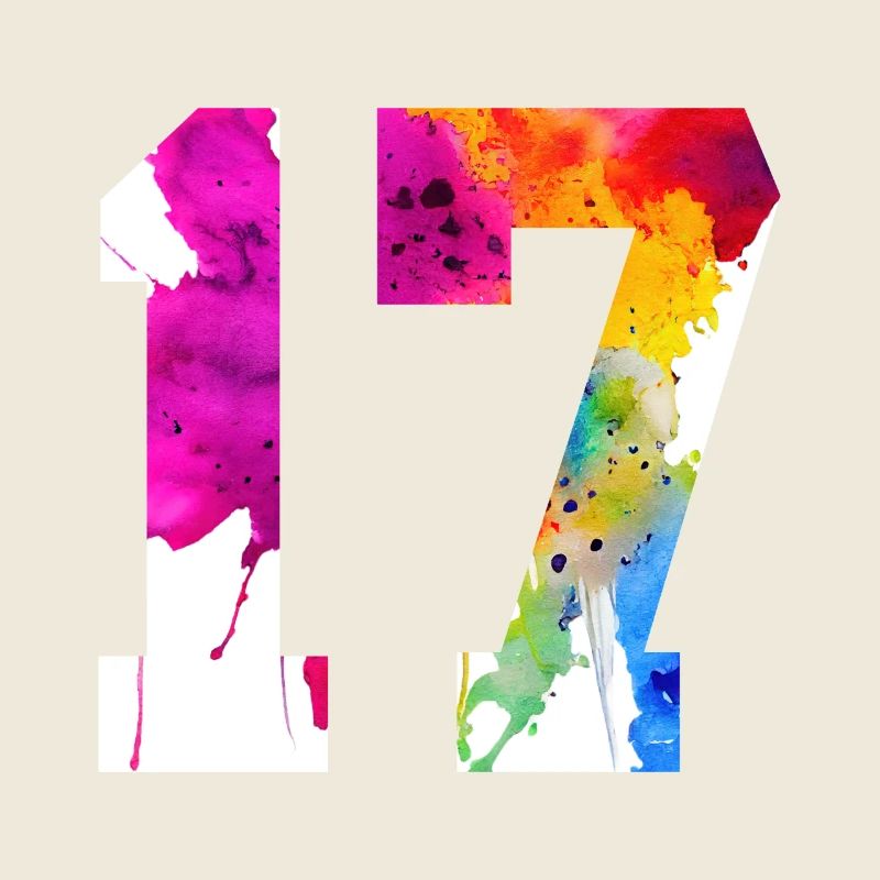 NUMMER 17 JAHRE ALT 17. GEBURTSTAG