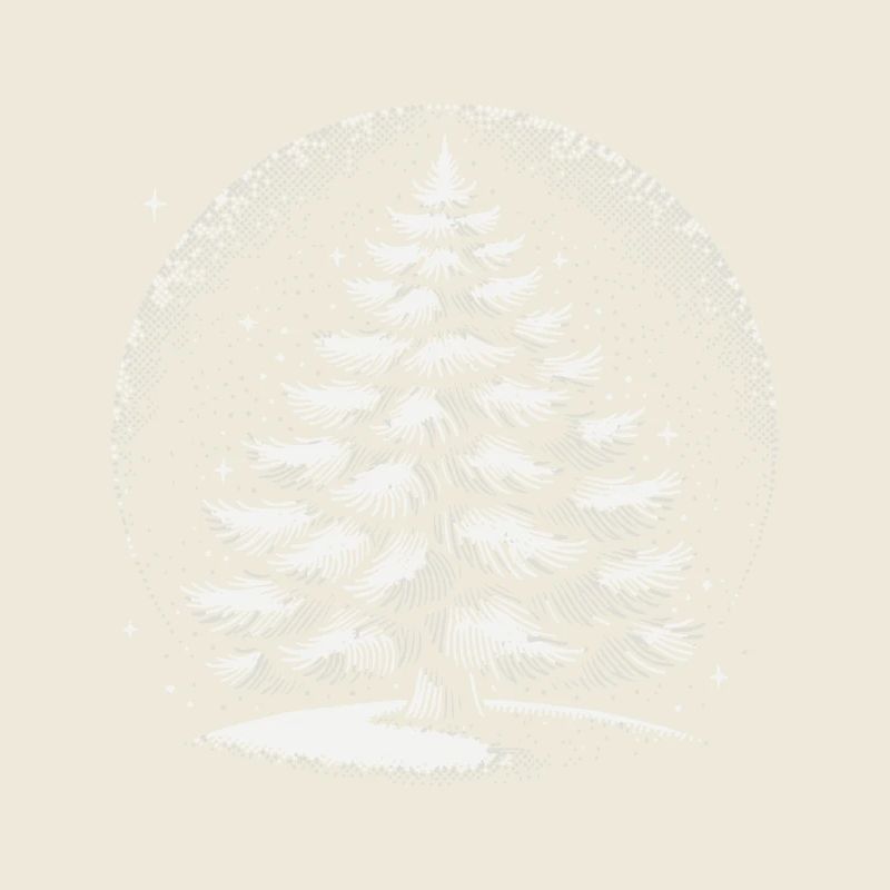 Atmospheric Christmas Tree Artwork