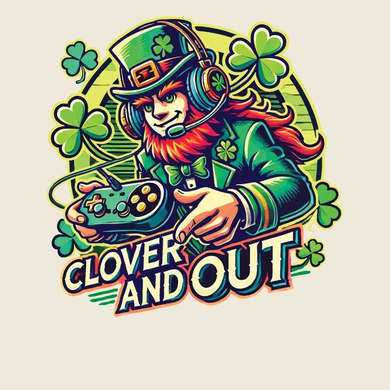 Clover And Out St. Patrick’s Day Gaming Design