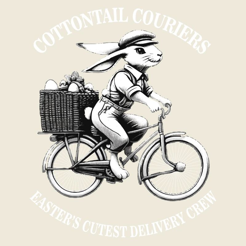 Easter Cottontail Couriers Retro Aesthetic
