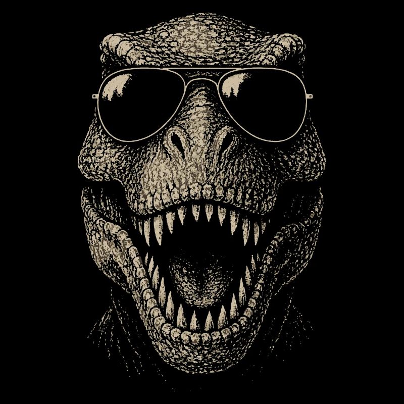 T-Rex Dinosaurier Schädel Sonnenbrille Cool