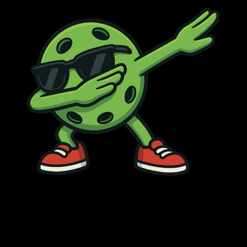 Coole Pickleball Cartoon Dabbing Dab Sonnenbrille