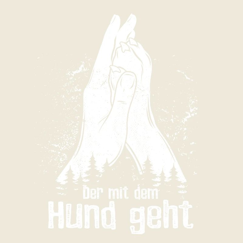 Der mit dem Hund geht - Hand + Hundepfote
