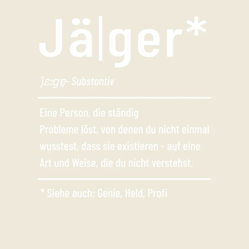 Jäger - Definition - Lexikon