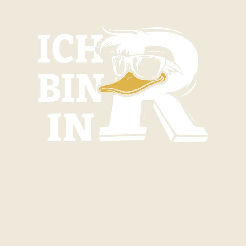 Ich bin in Rente - Ente Cartoon - Rentner