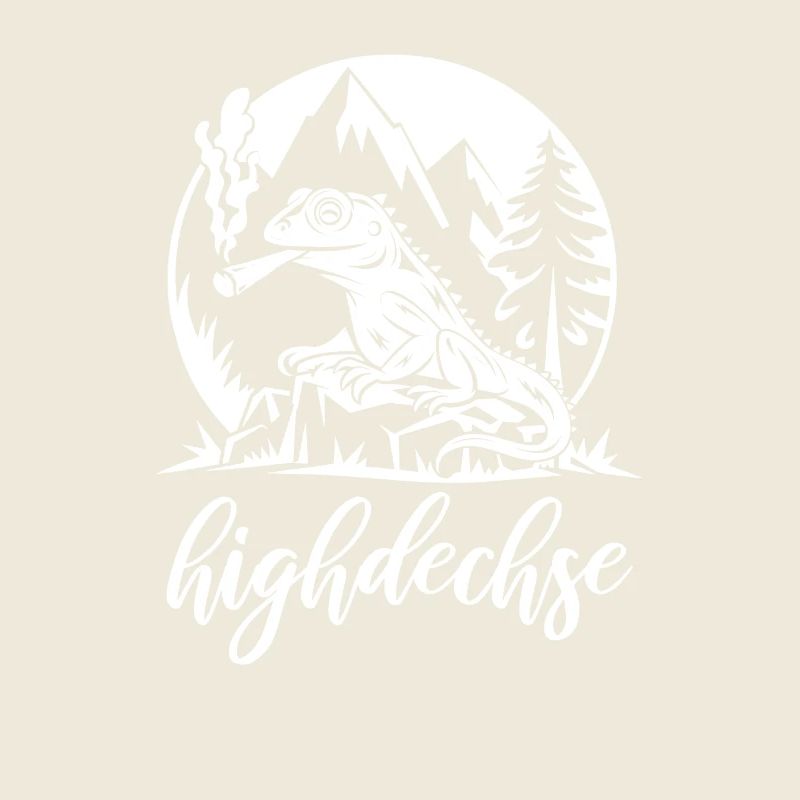 Highdechse - Eidechse mit einem Joint