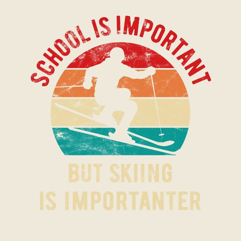 L’école est importante, mais le ski est plus important
