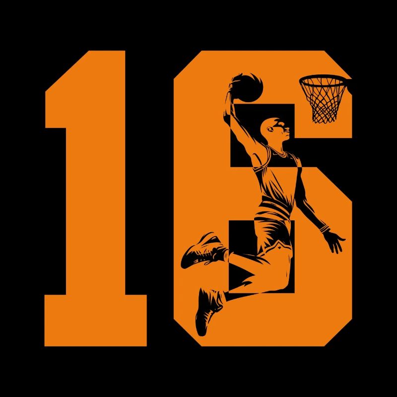 NUMMER 16 BASKETBALL 16. GEBURTSTAG