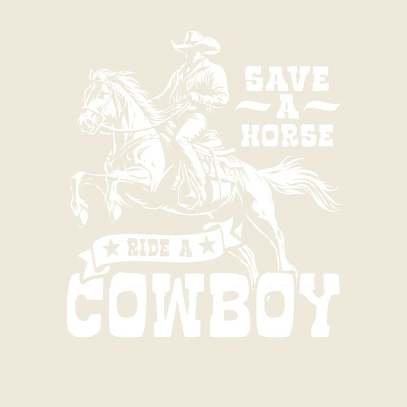 Sauvez un cheval, montez un cow-boy - Spruch