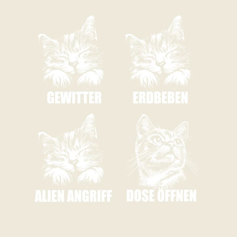 Katze - selektive Wahrnehmung - Spruch