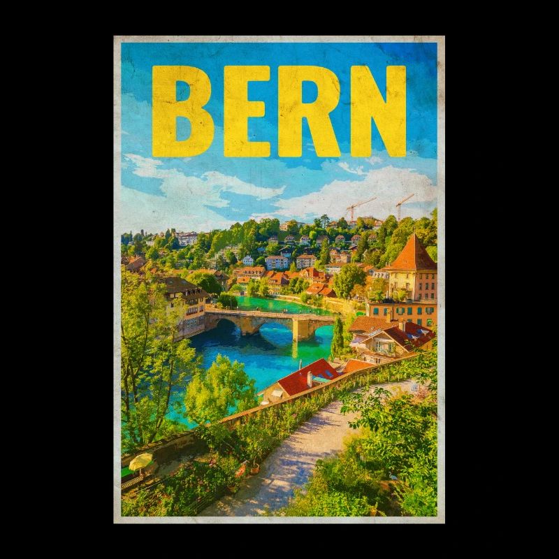 Bern Panorama Aare & Old Town