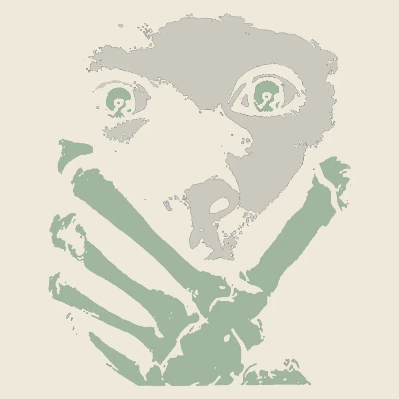 Skeleton Hand On Woman's Face