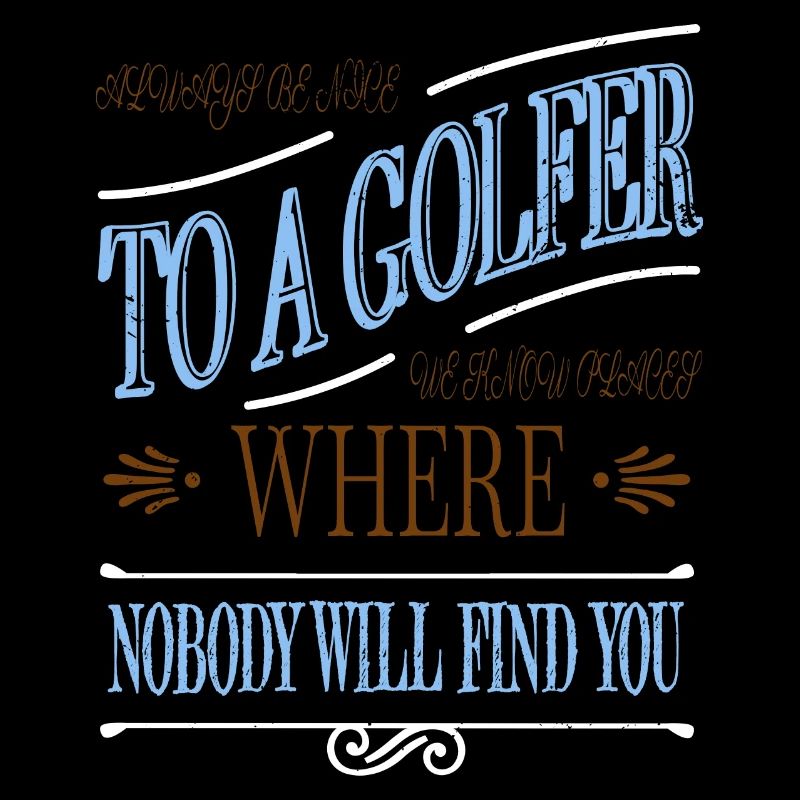 Quote Golf Shirt Statement Putter Golfhair