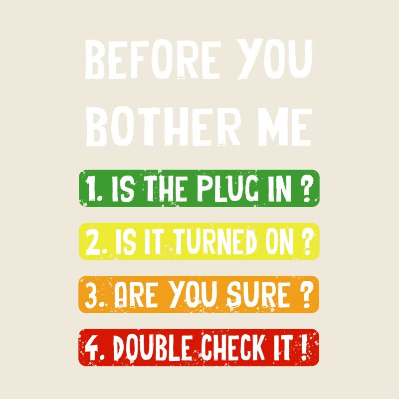 Before you bother me