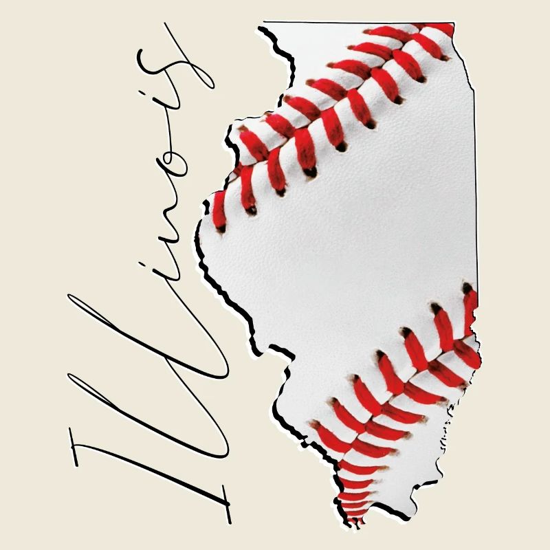 Illinois (États-Unis) | Vrai baseball | Script de carte