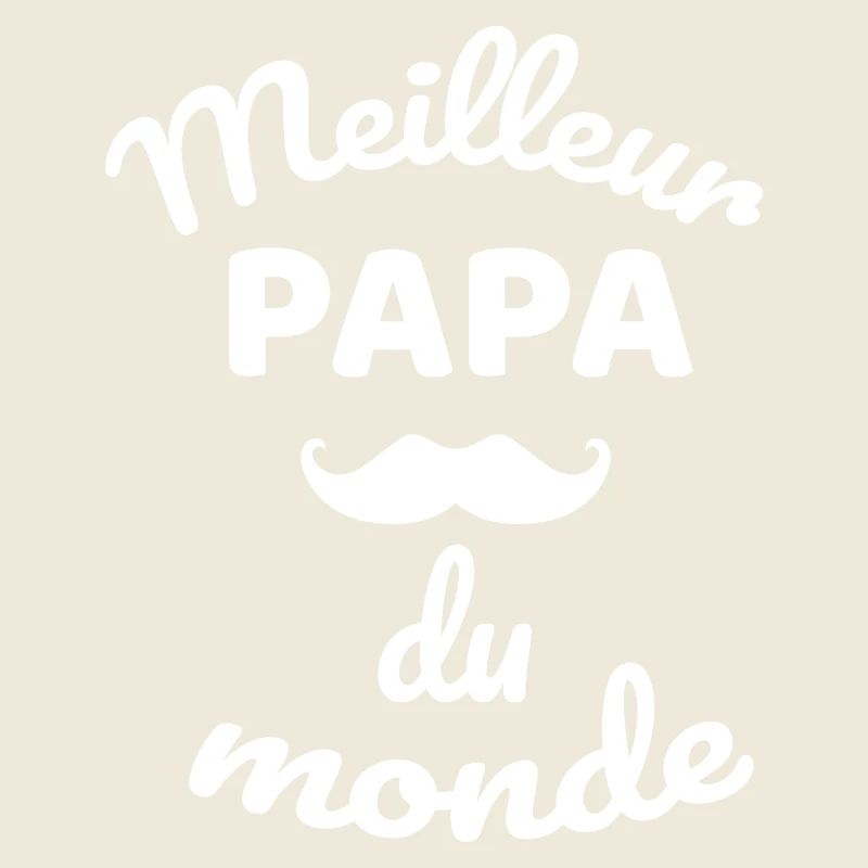 Authentisches Gesamt-Schnurrbart-Papa-Design