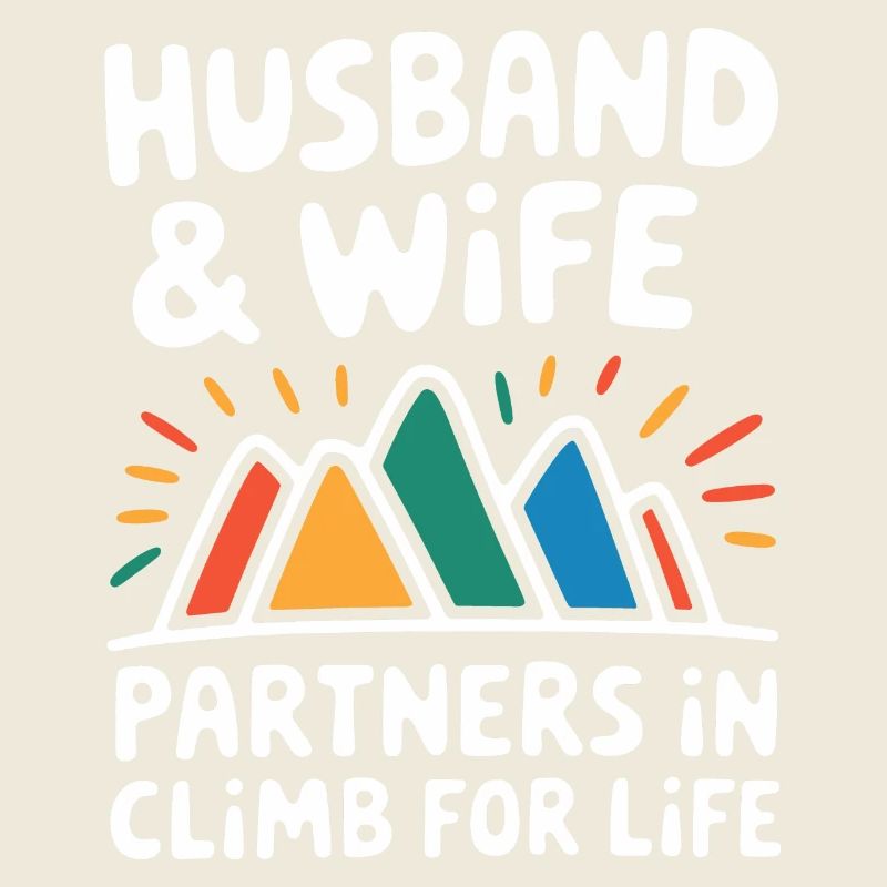 Humorous Mountaineer Couple Design