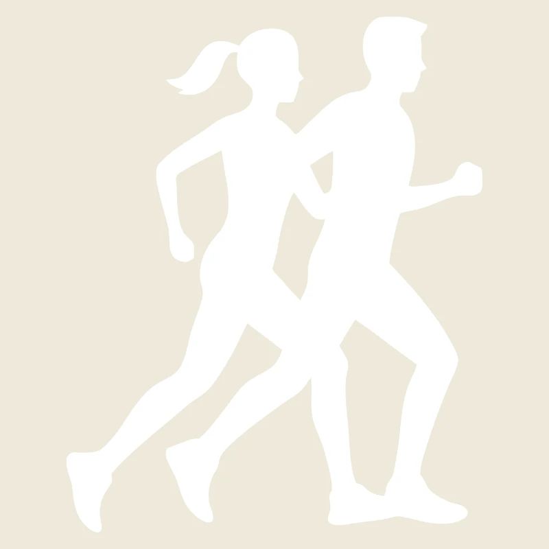 Dynamisches Laufsilhouetten-Design