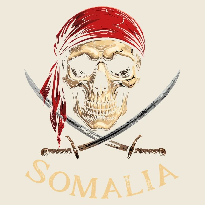 Red Pirate Skeleton Head