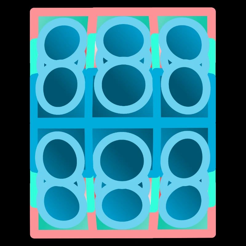 blaues Muster, graphic art