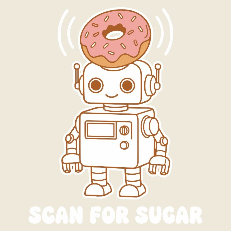 Donut-Roboter: Scan for Sugar