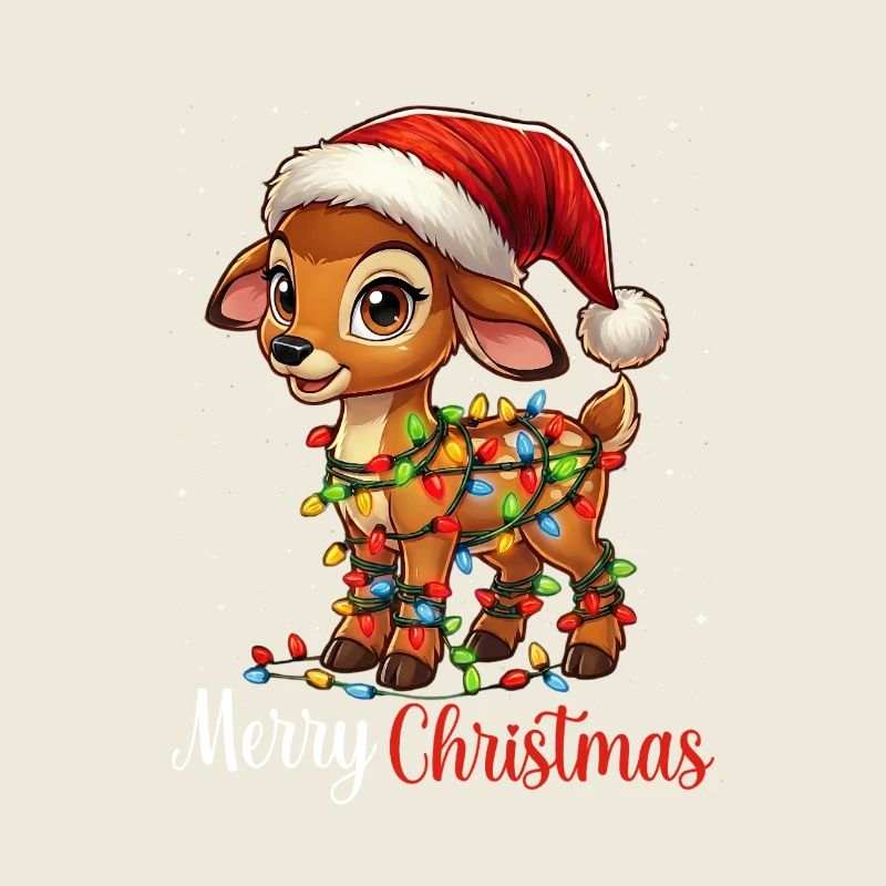Costume mignon de cerf et de renne pour Noël