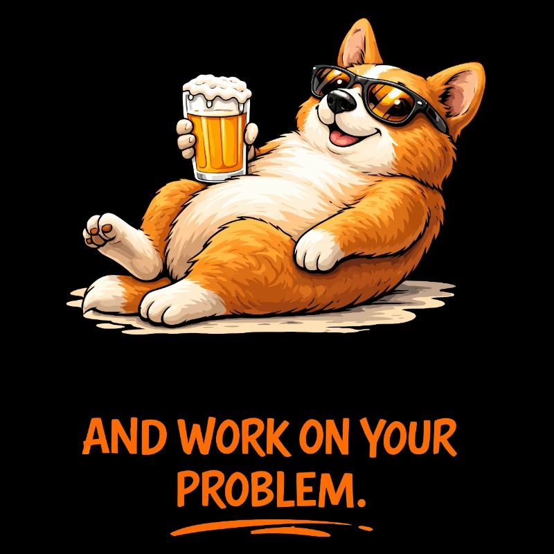 Chill Corgi Beer Motto