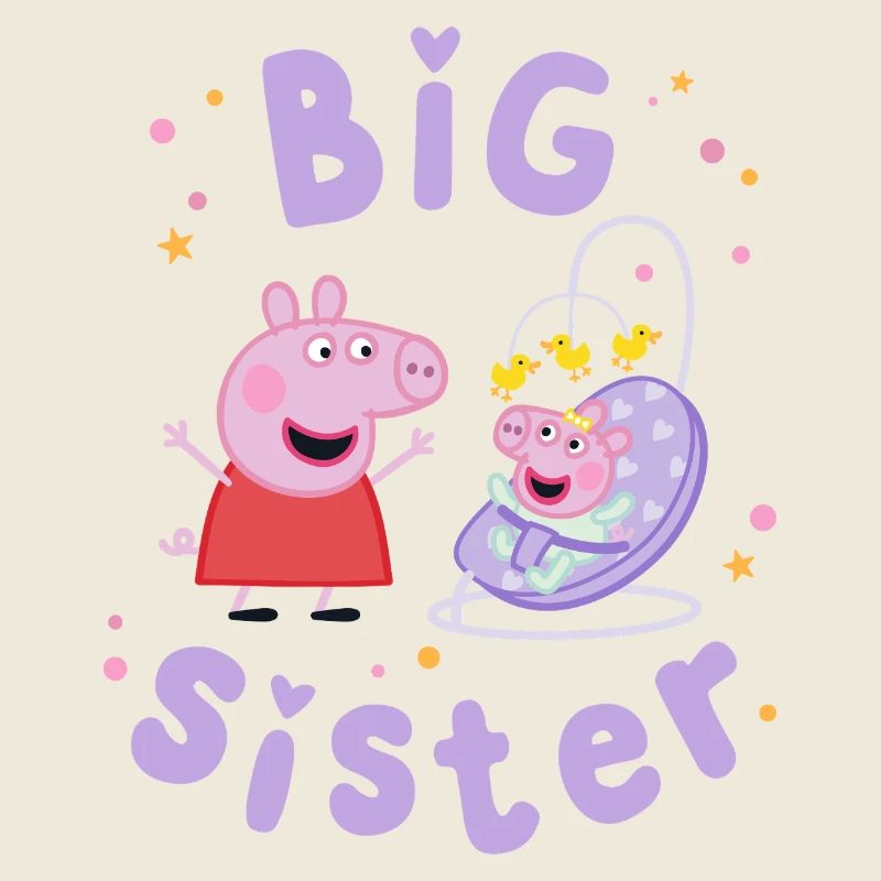 Peppa Pig Design Big Sister Peppa With Evie