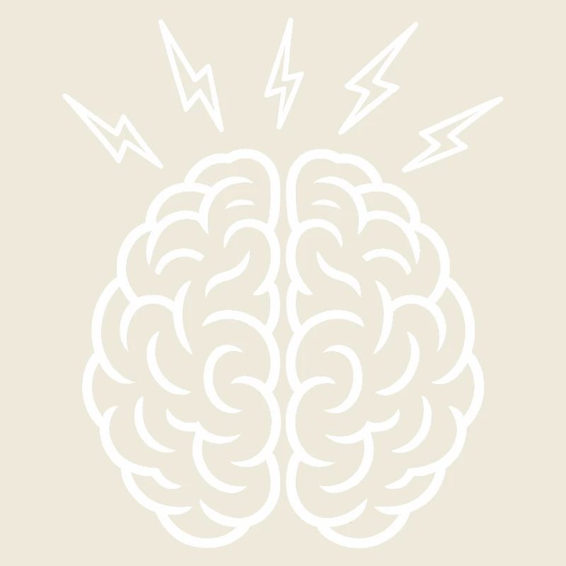 Brain Storm - Logo sur la santé mentale du cerveau