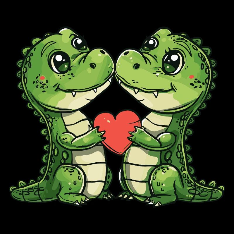 Alligator Paar Liebe