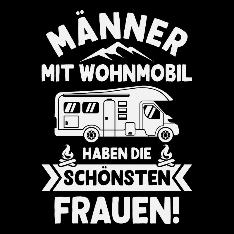 Männer mit Wohnmobil Camping Camper Campingmobil