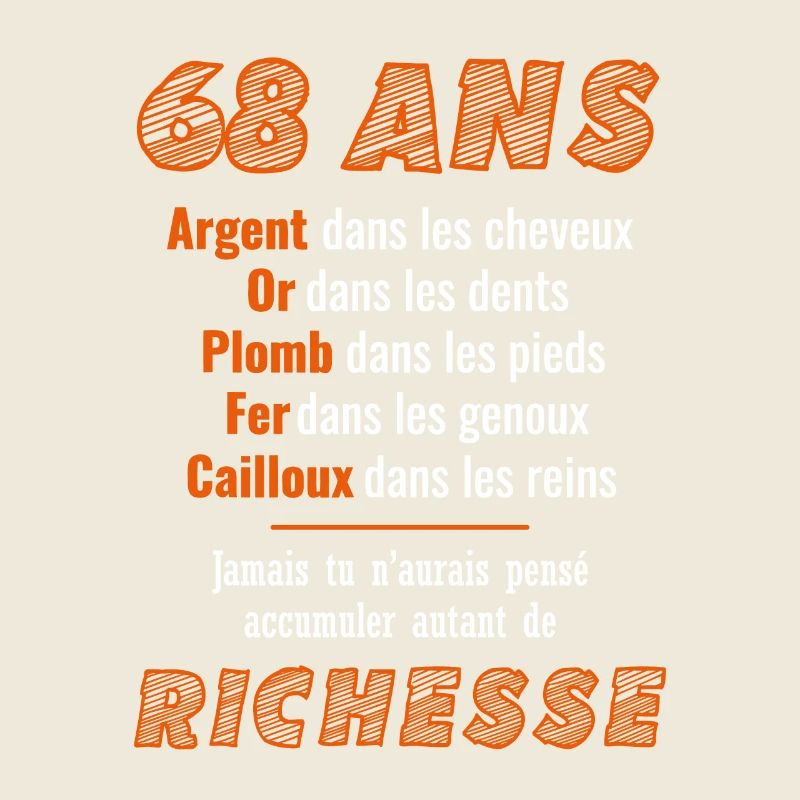 68 Ans Anniversaire Drôle Idée Cadeau