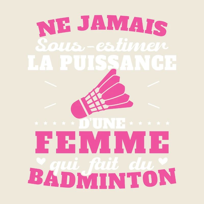 Die Kraft einer Frau, die Badminton spielt