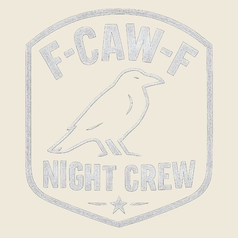 F-Caw-F Night Crew Raven Crow Humor Night Shift