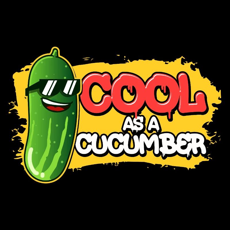 Cool As A Cucumber Vegan Design