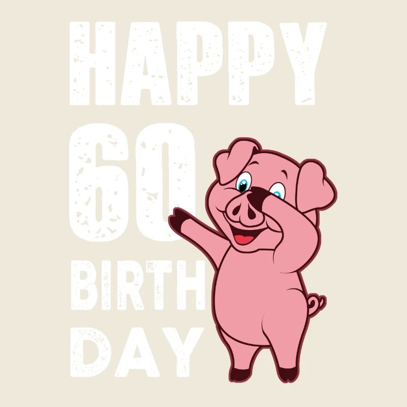 piggy - joyeux anniversaire - de 60 ans