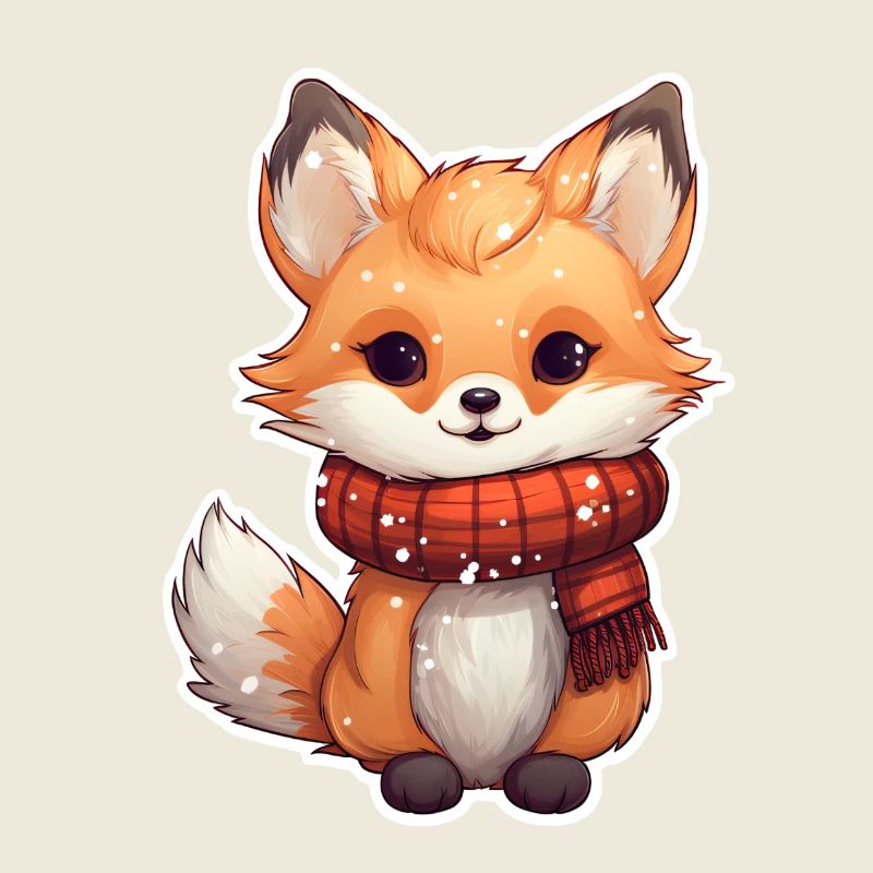 Winterliche Füchsin